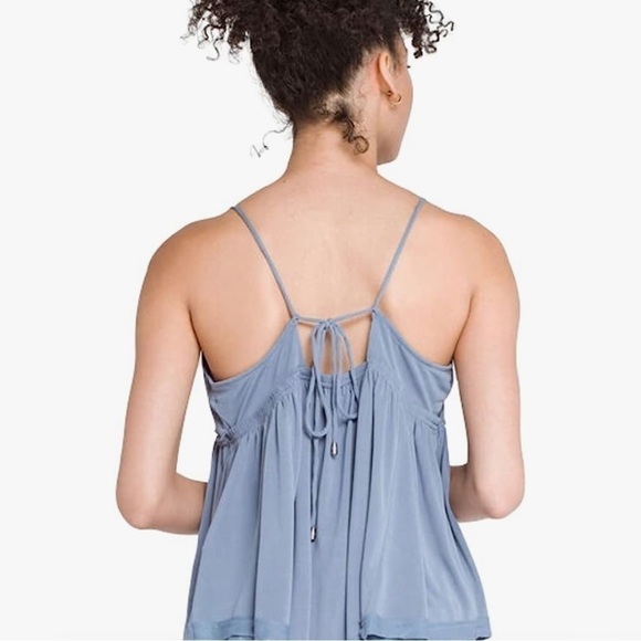 New-free People Sundrop Multi Strappy Sleeveless Tank In Denim Grey Medium - Picture 4 of 8